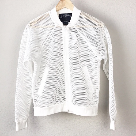 white mesh jacket